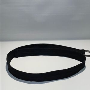 Men black canvas belt